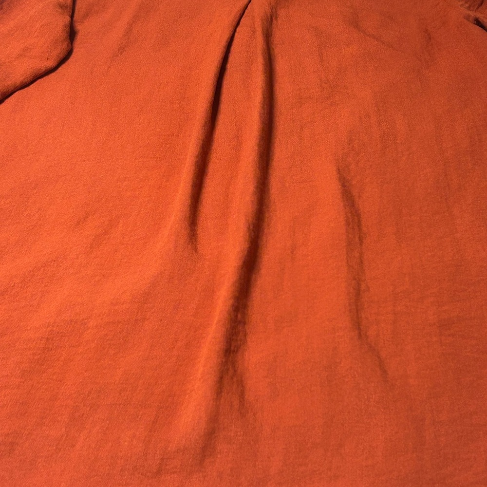 John Mark Rust Orange Button-Up Jacket Size S - image 8